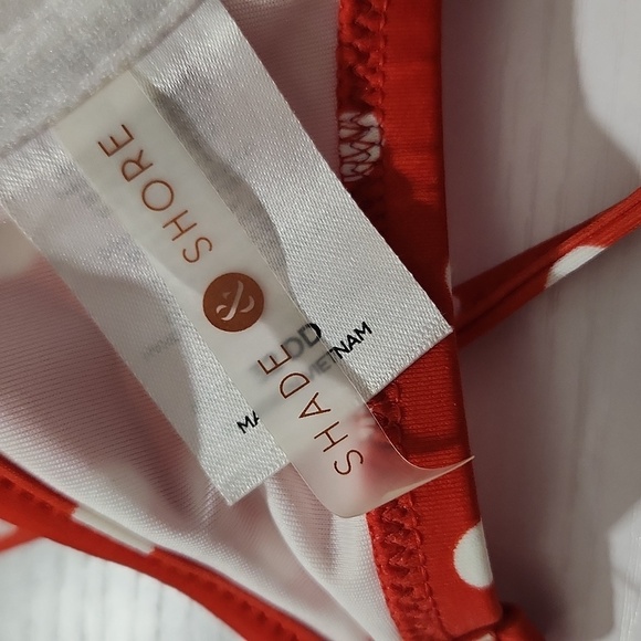 Shade & Shore Red Polka Dot Ruffle Bikini Top - Picture 4 of 7